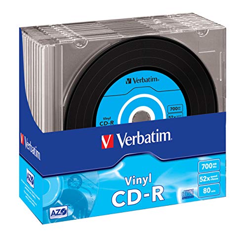 Verbatim CD-R AZO Data Vinyl I 10er Pack Slim...