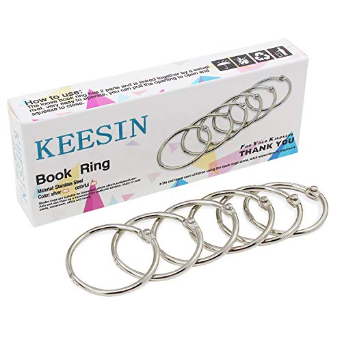 KEESIN Buch Ringe 38mm Metall lose Blatt Binder Ringe...