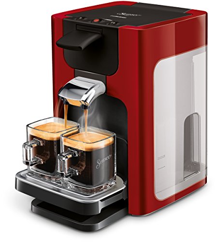 Philips Senseo Quadrante HD7865/80 Kaffeepadmaschine (XL-Wassertank) rot