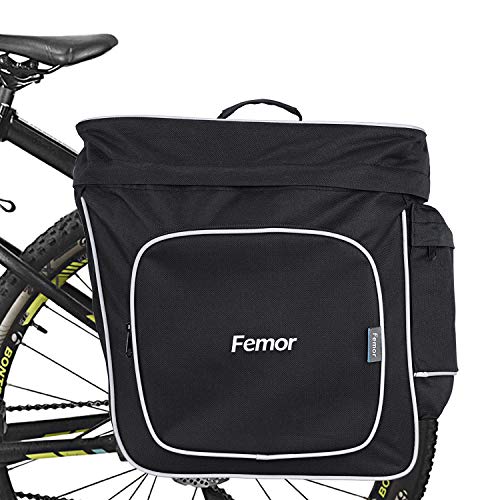 femor fahrradtaschen für gepäckträger, Doppel Satteltasche 30L Grosse Kapazität,...