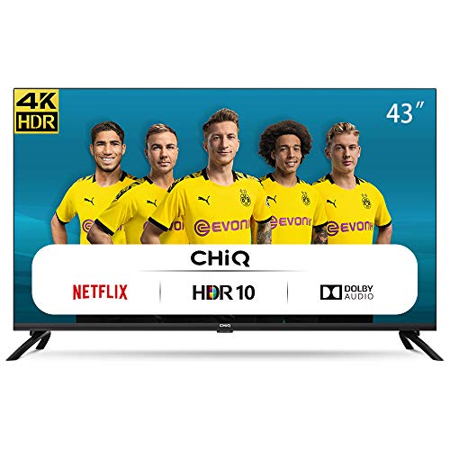 CHiQ U43H7L UHD 4K Smart TV, 43 Zoll(108cm), HDR10/hlg,...