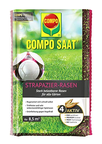 Compo SAAT Strapazier-Rasen, Spezielle Rasensaat-Mischung mit wirkaktivem Keimbeschleuniger, 175...
