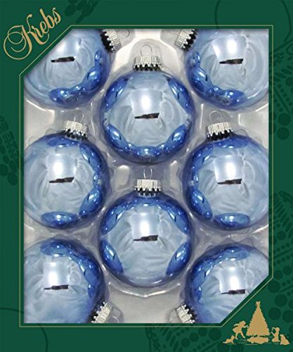 Alpine Shine 7cm Balls with Silver Crown Caps (8)