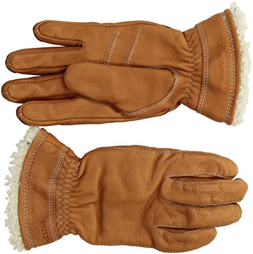 HESTRA Damen Handschuhe/Lederhandschuhe Deerskin Female Prima haselnuß (162) 6