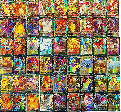 Flyglobal Pokemon Karten GX Sammelkarten, Pokemonkarten 100 Stück Set...