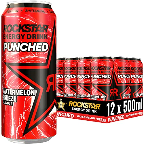 Rockstar Energy Drink Freeze Watermelon - Koffeinhaltiges Erfrischungsgetränk für...