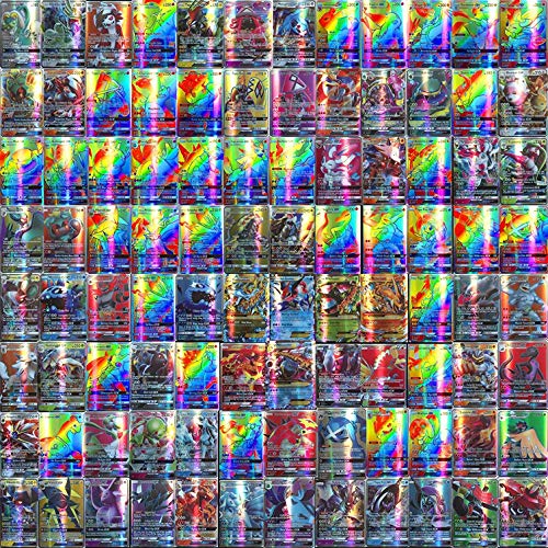 Eholder Pokemon Karten GX Sammelkarten, Pokemonkarten 100 Stück Set...