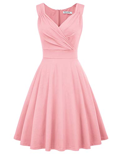 50s Kleider Rockabilly Vintage Retro Kleid cocktailkleider rosa a...