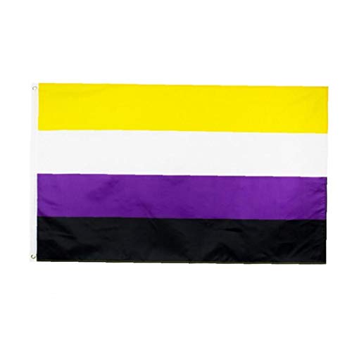 LAVALINK Non-Binary Flags Rainbows Homosexuell Pride Banner Doppelt Vernähte...