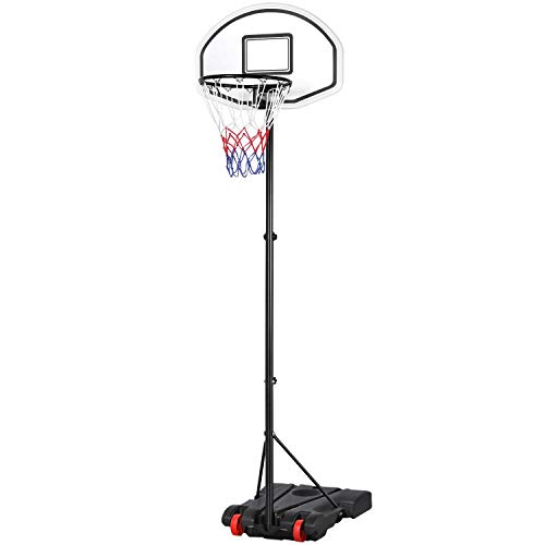 Yaheetech Basketballständer Basketballkorb mit Rollen und befüllbarer Ständer Höhenverstellbar...