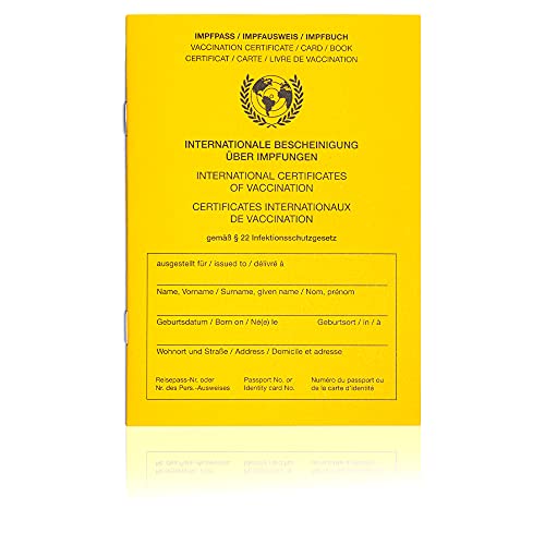 Internationaler Premium Impfpass/Impfbuch/Impfausweis inkl. Nachweisfeld für die Covid19-Impfung/Aktuelle Neuauflage...