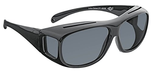 Wedo 27148599 Überzieh-Sonnenbrille für Autofahrer & Brillenträger, polarisierende Gläser...
