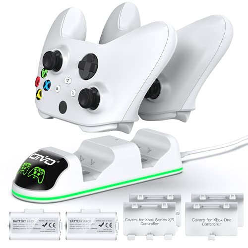 OIVO Controller Ladestation mit 2 wiederaufladbaren Akku für Xbox One/Xbox Series X/S,...