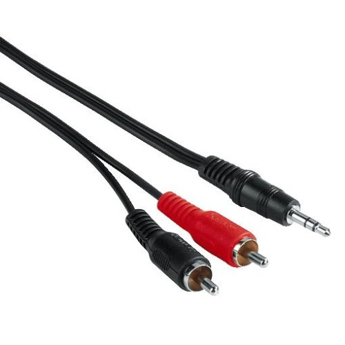 Hama Audio-Kabel 3,5-mm-Klinken-Stecker - 2 Cinchstecker, 2 m