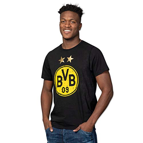 Borussia Dortmund, BVB-T-Shirt mit Logo, Schwarz, XL