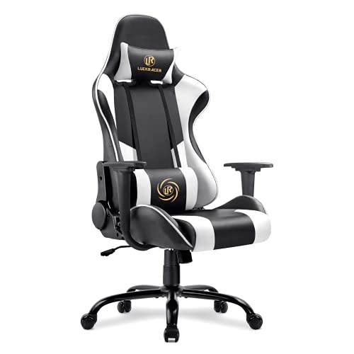 LUCKRACER Gaming Stuhl Bürostuhl Gamer Ergonomischer Stuhl die erneuerten...