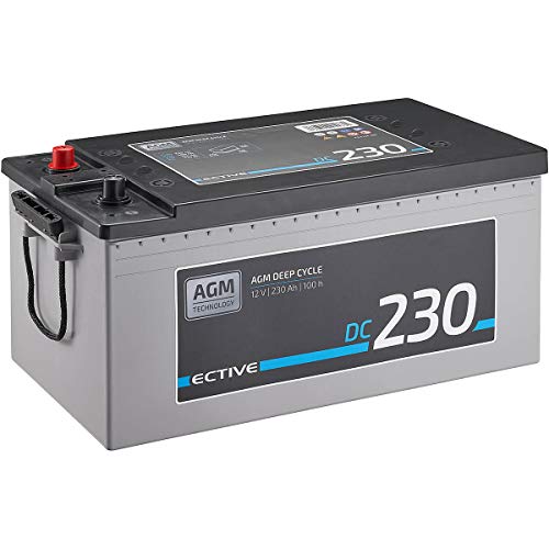 ECTIVE 230Ah 12V AGM Batterie DC 230 VRLA Versorgungsbatterie...