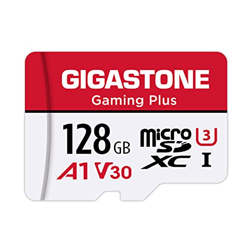 Gigastone Gaming Plus 128GB MicroSDXC Speicherkarte und SD-Adapter, Kompatibel...
