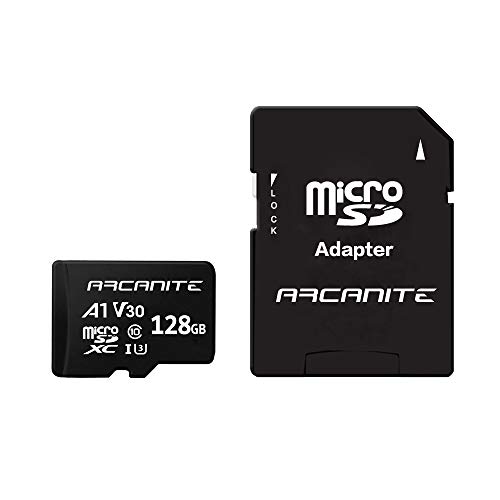 ARCANITE 128 GB microSDXC-Speicherkarte mit Adapter - A1, UHS-I...
