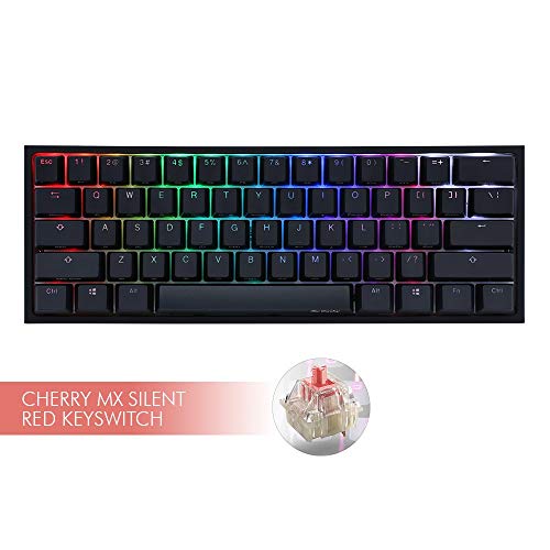 Ducky ONE 2 Mini Gaming, MX-Silent Red, RGB-LED, Schwarz,...