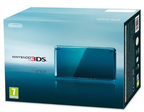 Nintendo 3DS - Konsole, Aqua blau [ES-IT-PT Version]