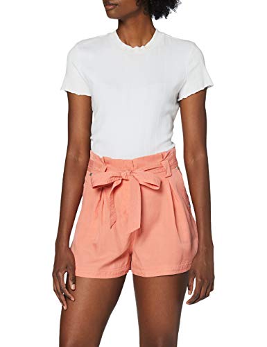 Superdry Damen Desert Paper Bag Shorts, Orange (Pomegranate OK5),...