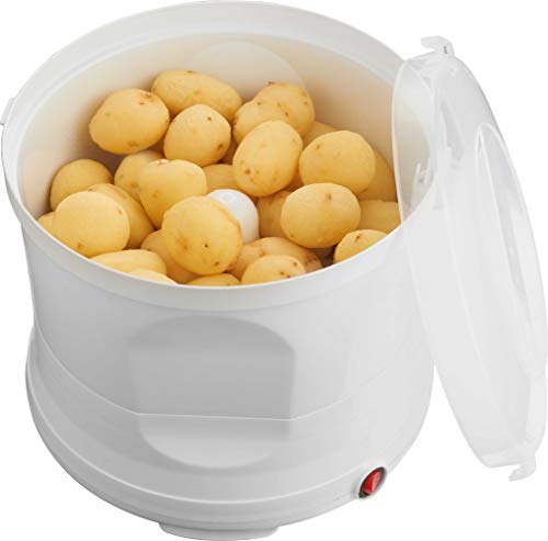 MELISSA Kartoffelschälmaschine, 1kg, elektrische Kartoffelschäler, Kartoffel Schälmaschine, Kunststoff, weiß,...