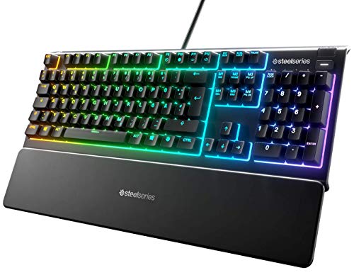 SteelSeries Apex 3 - Gaming Tastatur - 10-Zonen RGB-Beleuchtung...