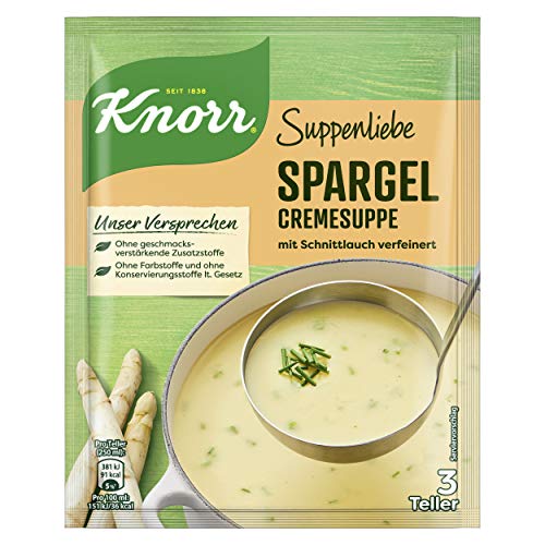 Knorr Suppenliebe Spargelcreme Suppe, 1 x 3 Teller (1...