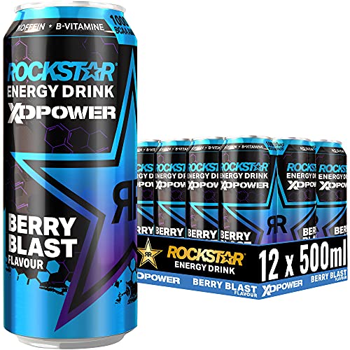 Rockstar XD Power Berry Blast - Koffeinhaltiges Erfrischungsgetränk für...