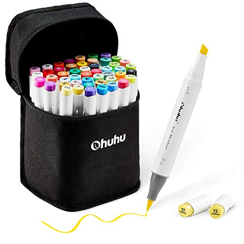 Pinsel Marker Stift mit 48 Farben von Ohuhu, doppelseitige...