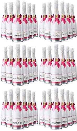 6 x Moet & Chandon Ice Imperial Rose Champagner...