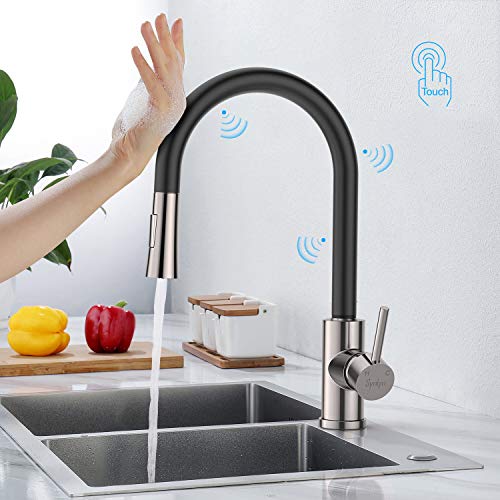 Synlyn Touch Sensor Küchenarmatur Ausziehbar Wasserhahn Küche Armatur mit...
