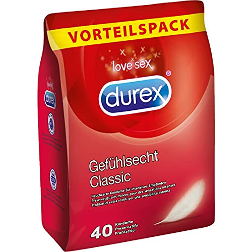 Durex Gefühlsecht Kondome – Hauchzarte Kondome für intensives Empfinden...
