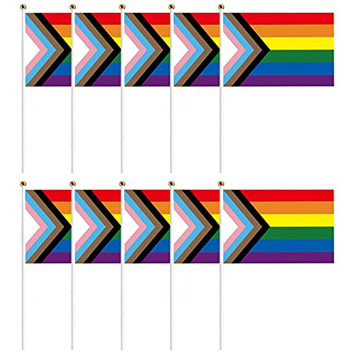 Elementra Gay Pride Rainbow Flag Kleine Mini Hand LGBT...