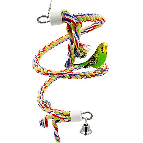 Rusee Vögel Spielzeug, Parrot Climbing Rope Sling, Schaukel Spielzeug,...