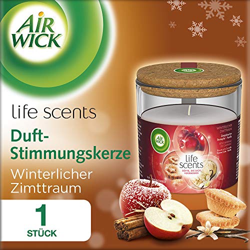 Air Wick Duft-Stimmungskerze, Winterlicher Zimttraum, 185g