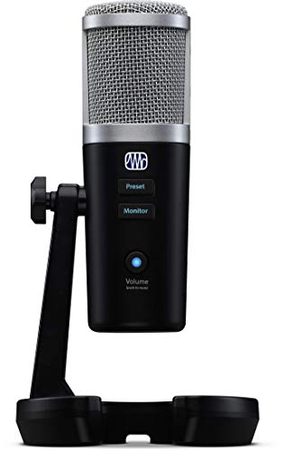 PreSonus Revelator USB-Kondensatormikrofon mit Softwarepaket für Podcasting, Aufnahme, Streaming,...