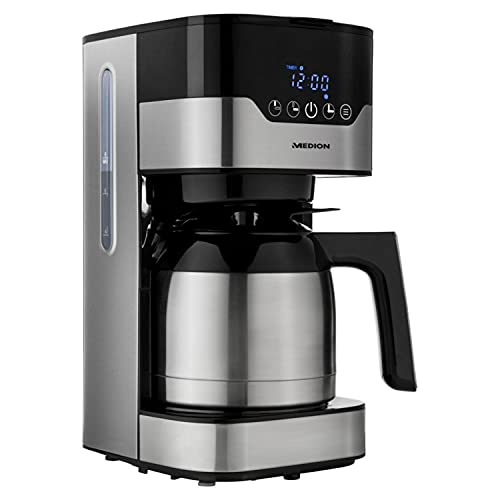 MEDION Kaffeemaschine mit Thermoskanne und Timer (Filtermaschine, 8-10 Tassen,...