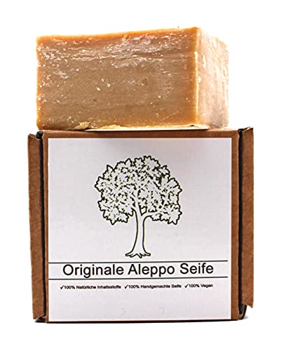 Original Aleppo Seife, 80% Olivenöl 20% Lorbeeröl, ca.150g, Handmade,...