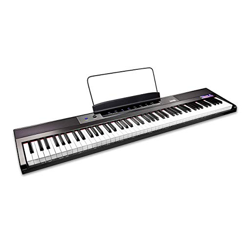RockJam 88 Tasten Digital Keyboard Klavier mit halbgewichteten Tasten...