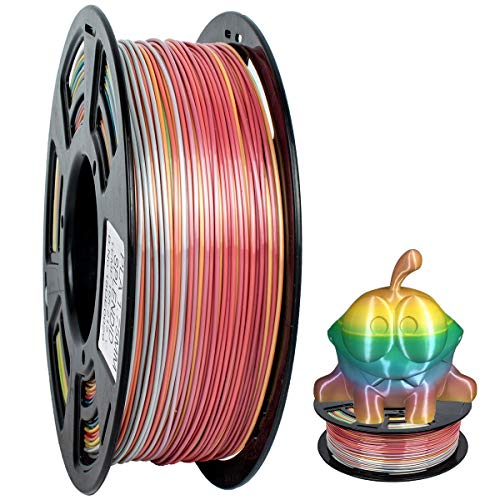 PLA filament 1.75mm Multicolor, GEEETECH Silky Rainbow 3D Drucker...