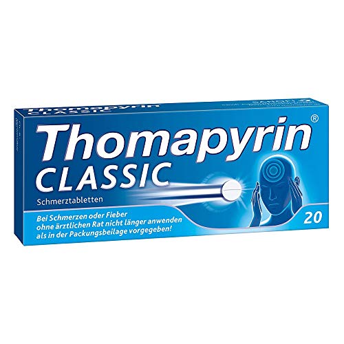 Thomapyrin CLASSIC Schmerztabletten bei Kopfschmerzen 20 stk