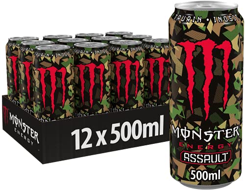 Monster Energy Assault, 12x500 ml, Einweg-Dose – die revolutionäre...