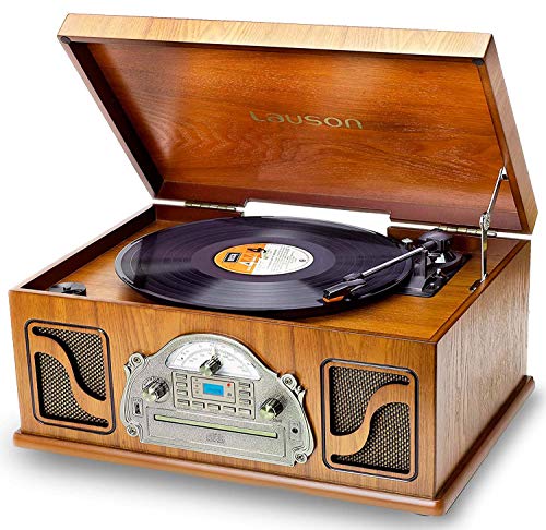 LAUSON IVX22 Nostalgie Plattenspieler mit Lautsprecher | Musikanlage mit...
