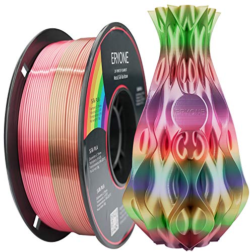 ERYONE Metallglanz Seide Regenbogen PLA Filament für 3D Drucker,...