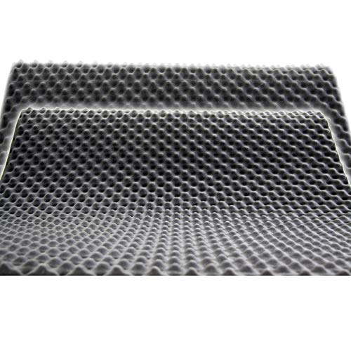 Akustikschaumstoff als Akustik Noppenschaumstoff - Platte 100x50x3cm (anth/schwarz) aus...