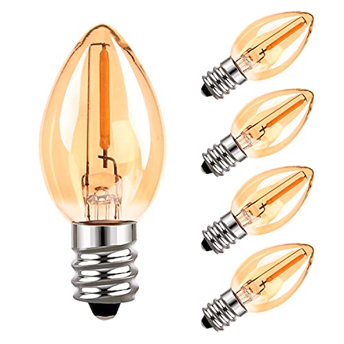C7 LED Filament Candelabra Glühbirne, Vintage Edison Candel Bulbs...