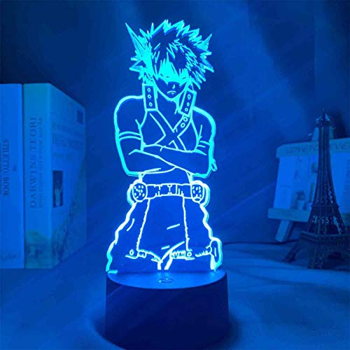 3D-Lampe aus Acryl, Anime My Hero Academia Dabi, LED-Licht,...