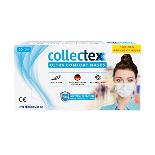 Vileda Drogerie Collectex Ultra Comfort Maske Mund-Nasen, Weiß, M...